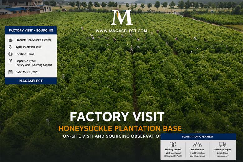 On-Site Visit to a Large Honeysuckle Plantation Base in China