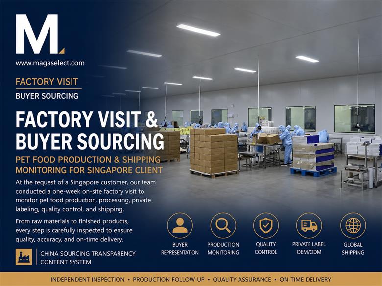 One Week of On-Site Production Follow-Up for Singapore Private Label Pet Food Orders  Factory Visit & Buyer Sourcing Insights