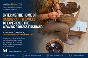 On-Site Inspection of Handwoven Basket Production at Rural Artisan Workshops