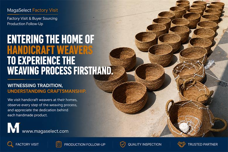 On-Site Inspection of Handwoven Basket Production at Rural Artisan Workshops