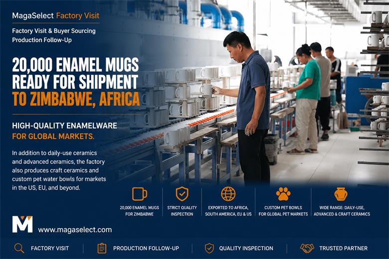 Production Follow-Up of 20,000 Enamel Cups Prepared for Export to Zimbabwe