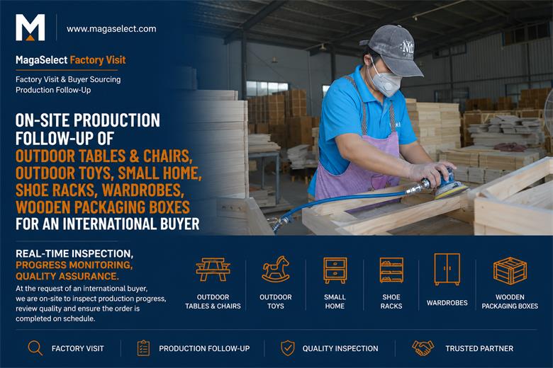 Production Follow-Up on Outdoor Furniture, Toys, Home Furnishings and Wooden Packaging for an International Buyer