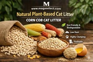 Eco-Friendly Cat Litter Manufacturer in China | Corn Cob & Wood Pellet Cat Litter| Natural Plant-Based Cat Litter