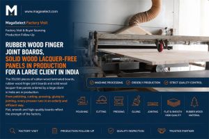 30,000 Rubber Wood Panels for a Major Indian Client Enter Production