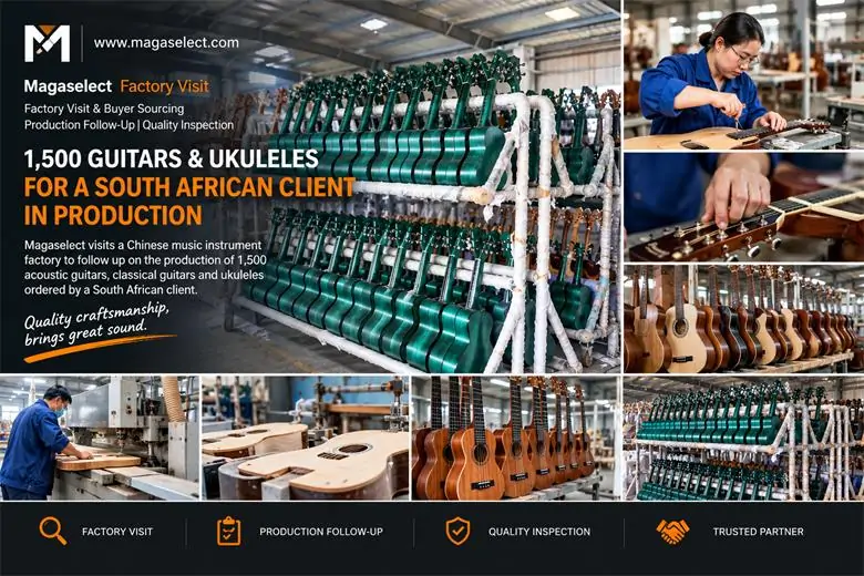 1,500 Guitars & Ukuleles for a South African Client Enter Production