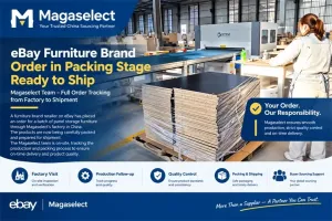 eBay Furniture Brand Order Enters Final Packing Stage at China Factory — Magaselect Oversees Production & Shipment
