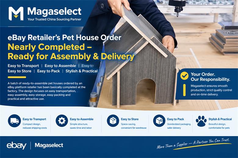eBay Retailer’s Pet House Order Nears Completion with a Focus on Easy Assembly and Storage